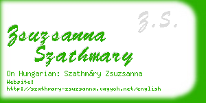 zsuzsanna szathmary business card